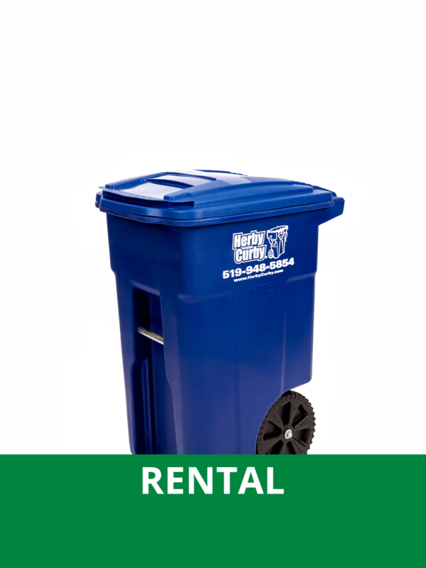 Recycle Cart (Small - 48 Gal. / 180 L.) Rental - $5.99 Monthly or $17.97 Quarterly